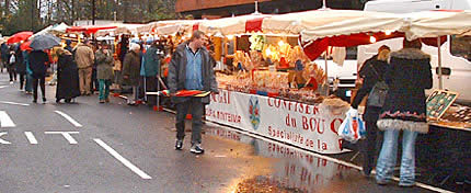 Market stalls