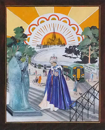 The Queen and St Richard.