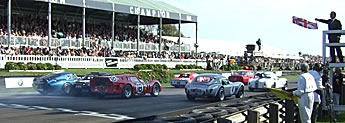 Start of the Royal Automobile Club TT Celebration race.