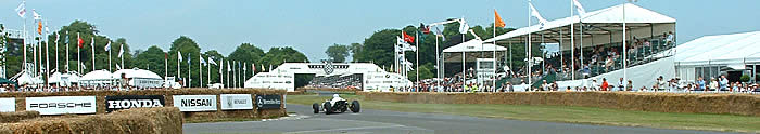 The hillclimb course on parkland roads