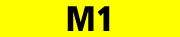'M1' number plate