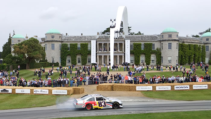 Magnificent central feature in front of Goodwood House