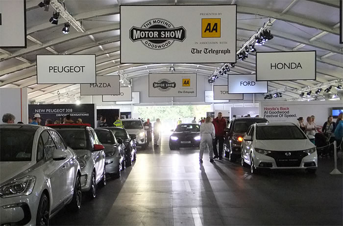 Inside the Moving Motor Show hall
