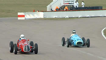 Two abreast leaving Chicane