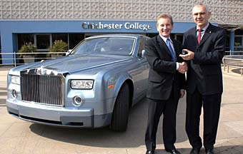 Phantom presented to Chichester College