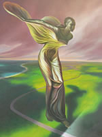 Spirit of Ecstacy painting