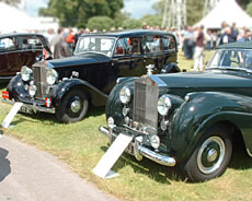 1939 Silver Wraith and 1954 Silver Dawn.
