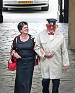 Lady Erica escorted by 'Parker'.